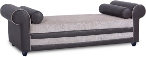 bharat lifestyle alex fabric 3 seater  sofa(finish color - cream)