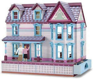 Fully furnished best sale dollhouse
