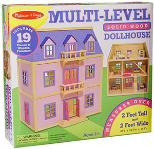 melissa and doug multi level dollhouse
