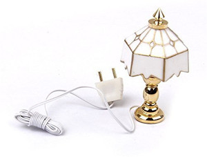 iraintech 1 12 Dollhouse Miniature Table Lamp Light Doll House