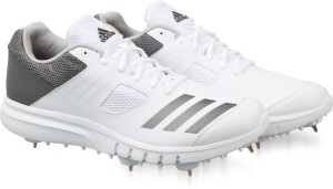 adidas howzat spike cricket shoes for men(white)