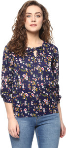 Mayra Casual 3/4th Sleeve Printed Women's Multicolor Top