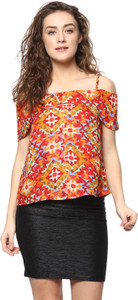 Mayra Casual Half Sleeve Printed Women's Multicolor Top