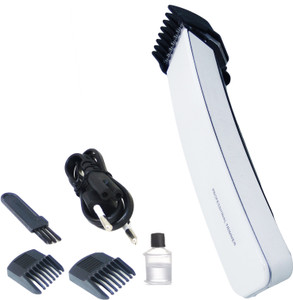 Profiline Ncva-NS216Plain white Rechargeable Barber Scissors Professional Men Electric Shaver Adult Razor Hair Clipper Cordless Trimmer Cordless Trimmer