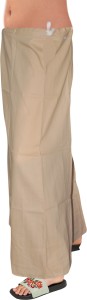 SCUBE DESIGNS Pleated Saree Shapewear Silhoutte Beige (XL) Lycra Blend  Petticoat