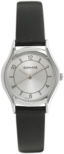 sonata 87020sl03 essentials analog watch  - for women