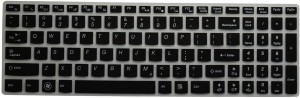 Saco Chiclet for Lenovo 80E3019EIH Laptop Keyboard Skin(Black)