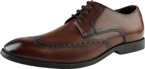 Kanprom Formal Longwing Brogue Genuine Leather Shoes For Men Derby For Men