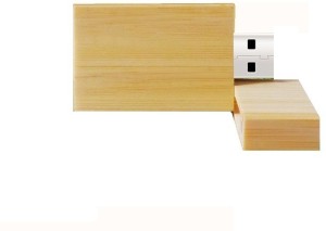 nexShop Natural Classic Wooden Rectangular Magnetic USB 8GB Pendrive 8 GB Pen Drive(Multicolor, Brown)