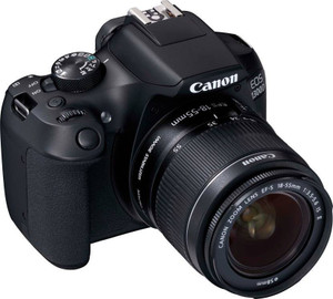 Canon EOS EOS 1300D DSLR Camera Body with Dual Lens EF-S 18-55 mm IS II + EF-S 55-250 mm F4 5.6 IS II (16 GB SD Card)