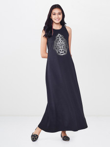 Global desi discount black maxi dress