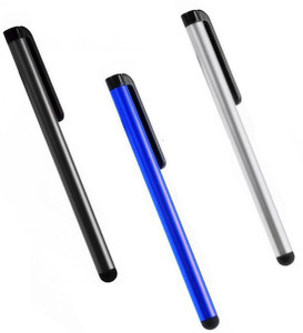 De-TechInn Universal Round-head Capacitive Touch Screen Pen Metallic Color Stylus ( Pack OF 3 ) Stylus