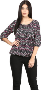 Mayra Casual 3/4th Sleeve Printed Women's Multicolor Top