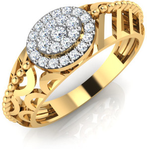IskiUski Favorite Gold Ring 18kt Swarovski Crystal Yellow Gold ring