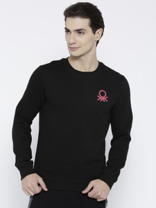 United Colors of Benetton Full Sleeve Solid Men's Sweatshirt