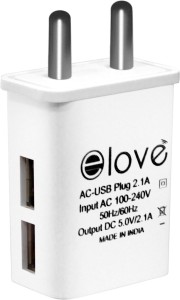elove 2.1A Dual Port Fast Charger Adapter Mobile Charger