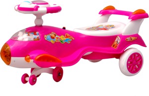 toyshine aeroplane model magic car for kids with music and colorful lights {pink}(pink)