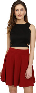 Chimpaaanzee Party Sleeveless Solid Women's Black Top