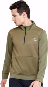 Alcis Full Sleeve Solid Men Sweatshirt