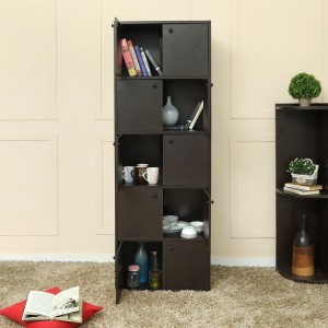 home full aston engineered wood free standing cabinet(finish color - wenge)