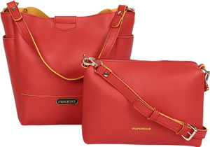 Buy PEPERONE Women Red Hobo Red Online Best Price in India Flipkart