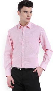 john players men checkered formal pink shirt JFMWSHS1501171A1