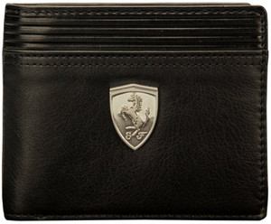 Puma Boys Black Genuine Leather Wallet