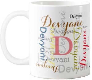 gns devyani gift m006 ceramic mug(325 ml)