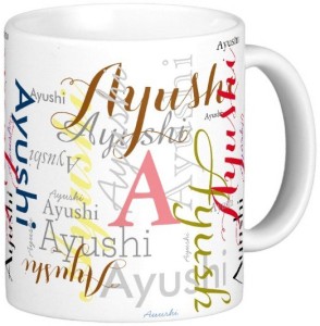gns ayushi gift m006 ceramic mug(325 ml)
