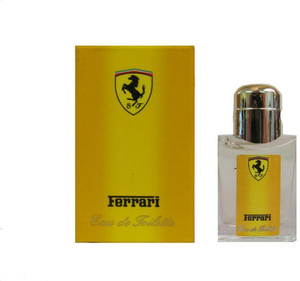 Ferrari store yellow perfume
