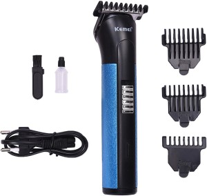 kemei km 724 professional high quality advance shaving system  runtime: 45 min trimmer for men(black, blue)