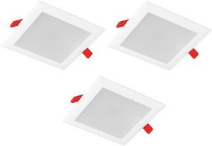 Havells Trim 10w Square White Led Ceiling Panel Pack Of 03 Recessed Ceiling Lamp