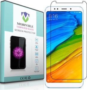 MOBIVIILE Tempered Glass Guard for Mi Redmi 5 Plus, Xiaomi Red mi Note 5