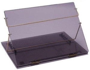 readat 2 compartments pure acrylic sheet, make in india writing desk(brown smoke) Acrylic table top Big size 18*24 Inches