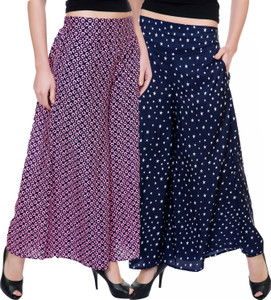 Tashi Flared Women Multicolor Trousers