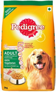 pedigree adult 100% vegetable 3 kg dry dog food