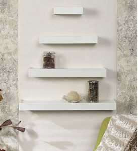 MartCrown new rack shelf hotel wall decor Wooden Wall Shelf