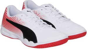 puma veloz indoor ng badminton shoes for men(white)