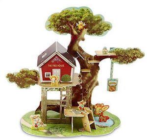 Balaji 3D Jigsaw Puzzles Jungle Tree House Camp Animal Puzzle 3D