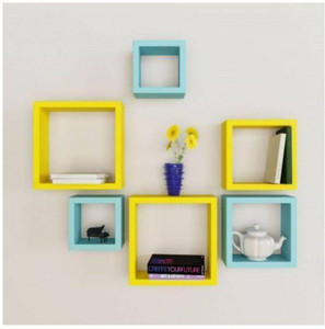 MartCrown hotel wall decor and rack shelf Wooden Wall Shelf