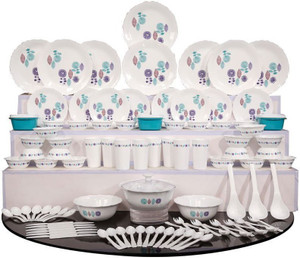 Shrih Pack of 101 Plastic 101 Pcs Plastic Dinner Set Dinner Set