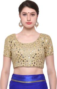 Ratnavati Art Silk Embellished Blouse Material