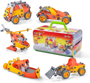 Wishkey Flexible Junior Builder 148 pieces Build & Play Block Construction Set