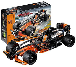 Wishkey Black Champion Racer Pullback Technic Car 137 Pcs Building Block Set