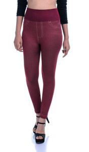 Timbre Maroon Jegging