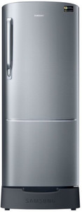 Samsung 192 L Direct Cool Single Door 3 Star (2019) Refrigerator with Base Drawer(Elegant Inox, RR20N182ZS8-HL/RR20N282ZS8-NL)