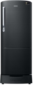 Samsung 212 L Direct Cool Single Door 3 Star (2019) Refrigerator(Black Inox, RR22N383ZBS-HL/RR22M285ZBS-NL)