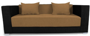 Adorn India Almond Double Solid Wood Sofa Bed