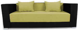 Adorn India Almond Double Solid Wood Sofa Bed