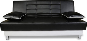 Adorn India Alexa Leatherette Double Solid Wood Sofa Bed